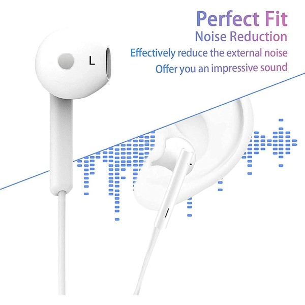 KP TECHNOLOGY 이어폰 for Galaxy A34 5G - 인이어 헤드폰 헤드셋 이어버드(삼성 Galaxy A34 5G용 인라인 리모컨 포함)