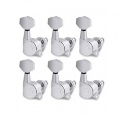 잠금 기타 현 튜닝 페그 밀봉된 머신 헤드 튜너 튜닝 키 6 오른손잡이 일렉트릭 기타 또는 어쿠스틱 기타 크롬용 라인.