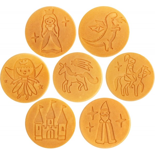 판타지 친구 미니 팬케이크 팬 공주 왕자 요정 성 및 어린이와 성인 소년 또는 소녀를위한 더 재미있는 선물을 특징으로하는 7 개의 독특한 플랩 잭