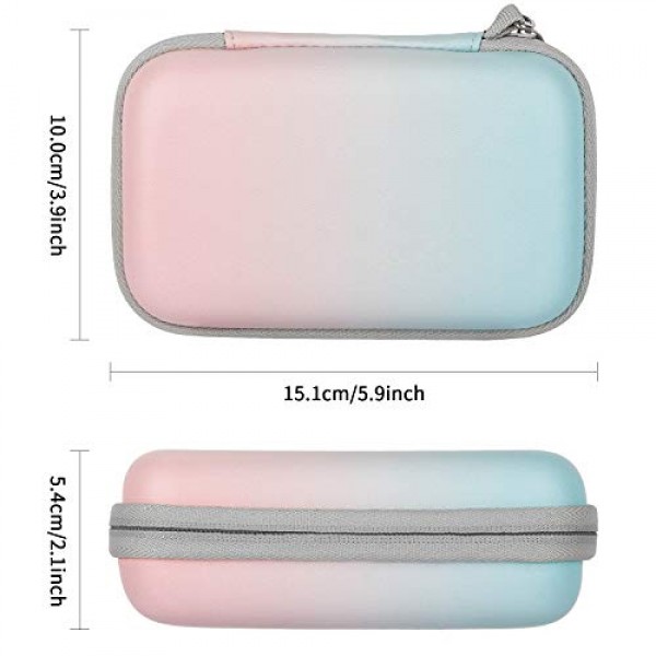 Kodak Step/Kodak PRINTOMATIC/Kodak Mini 2 HD/Kodak 스마일 카메라/용 Yinke 케이스, 여행용 휴대용 케이스 보호 커버(그라디언트)