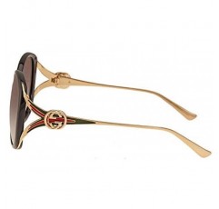 구찌 여성용 GG0226SK 001 선글라스, 블랙(1/그레이), 60, 블랙(1/그레이)