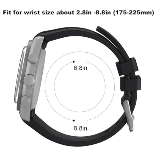 20mm 22mm 실리콘 곡선 러그 엔드 시계 밴드 프리미엄 소프트 유니버설 스포츠 고무 스트랩 팔찌 남성 여성을위한 스테인레스 스틸 버클을 닦았