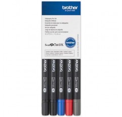 브라더 캘리그라피 펜 세트 (필수/펜 5개/ScanNCut DX 시리즈 전용) 5개(1팩), CADXCLGPEN1