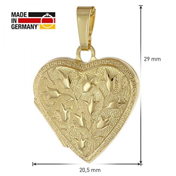 Trendor 로켓 하트 체인 골드 도금 925 실버 마법 목걸이, 여성용 영원한 펜던트, 우아한 선물 아이디어, 39535