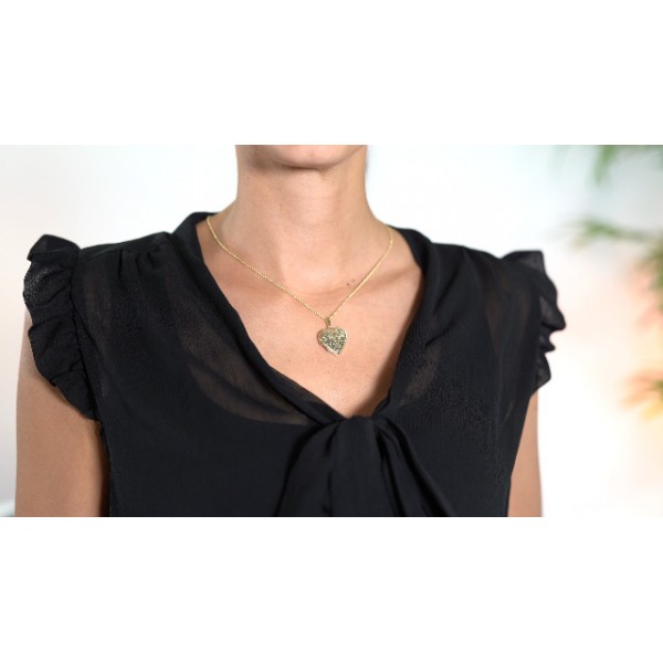 Trendor 로켓 하트 체인 골드 도금 925 실버 마법 목걸이, 여성용 영원한 펜던트, 우아한 선물 아이디어, 39535