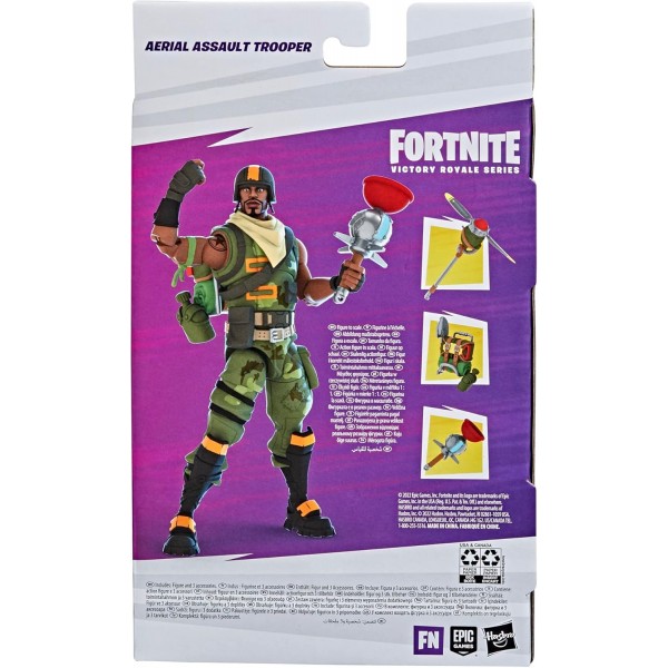 해즈브로 포트나이트 Victory Royale 시리즈, 액세서리가 있는 에어브러시 조각상, 15cm 스케일, F5801, 멀티 컬러