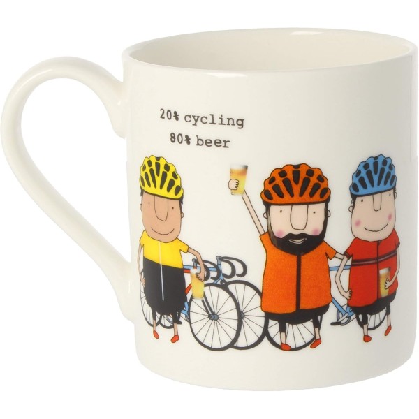 Rosie Made A Thing Cycling Beer Bone China 머그 선물 아이디어 Her QRH46 QRH46