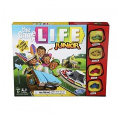 Hasbro Gaming 5세 이상 어린이를 위한 인생 게임 주니어 보드 게임, 2-4인용 게임
