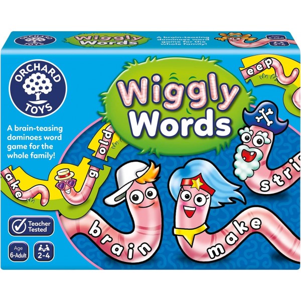 Orchard Toys Magic Maths 게임, Magic Ink는 답을 보여줍니다 & Wiggly Words 게임, 교육 및 재미있는 철자 게임, 재미있는 가족 게임, 6세 어린이에게 적합, 장난감