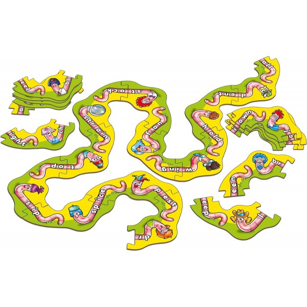 Orchard Toys Magic Maths 게임, Magic Ink는 답을 보여줍니다 & Wiggly Words 게임, 교육 및 재미있는 철자 게임, 재미있는 가족 게임, 6세 어린이에게 적합, 장난감