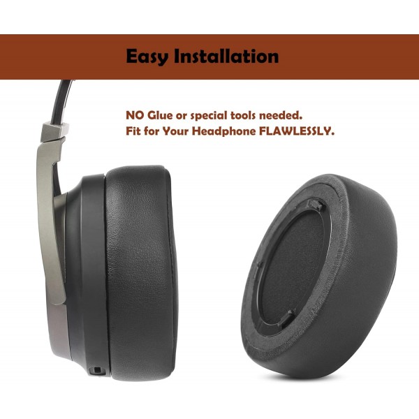 DowiTech 두꺼운 단백질 Lether 헤드폰 교체 용 이어 패드 쿠션 헤드셋 이어 패드 Corsair Virtuoso RGB 무선 SE 게임용 헤드셋과 호환 가능