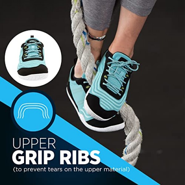 Xero 신발 여성용 360 크로스 트레이닝 슈즈 제로 드롭 로프 클라이밍 그립 갈비뼈 포함