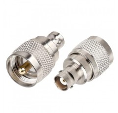 XRDS -RF BNC 암-UHF 수 커넥터 2PCS, BNC-PL259 커넥터 CB Ham 라디오 안테나용 RF 동축 어댑터