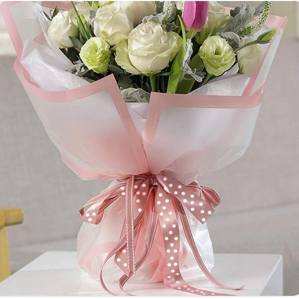 BeiLan 새틴 리본 도트 10 개 (폭 10mm), 5m/개, 리본 새틴 리본 선물 리본 선물 리본 활 리본 실크 리본 패브릭 리본, 10 색 Fb374