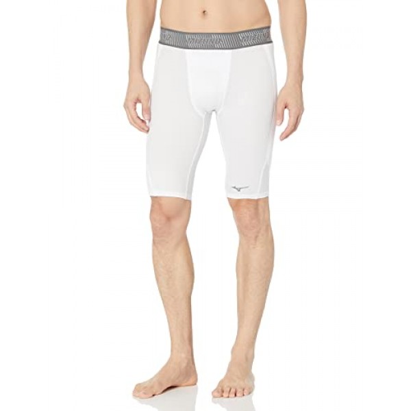 미즈노 유스 에어로 벤트 패딩 슬라이딩 쇼트, 화이트, 라지