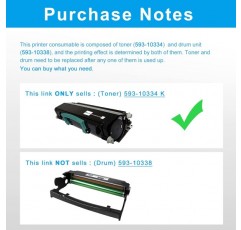 LCL 재생 토너 카트리지 2330 2330D 2330DN 2350D 2350DN 593-10334 DM253 593-10335 RR700 6000 페이지(검정 1개) DELL 2330 3 2530DN 2 교체용