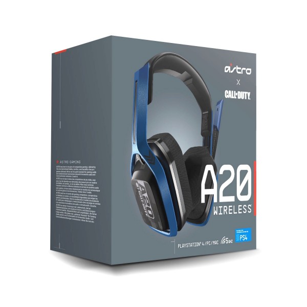ASTRO Gaming A20 무선 게임용 헤드셋, Call of Duty 에디션, ASTRO 오디오, Dolby ATMOS, 15 Std. 배터리 사양, 견고함, 5.8GHz, PS5, PS4, PC, Mac, Nintendo Switch용 - Schwarz/Navy
