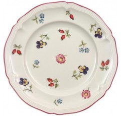 Villeroy & Boch Petite Fleur 브레드 플레이트, 17cm, 프리미엄 도자기, 화이트/컬러풀 17cm 브레드 앤 버터 플레이트