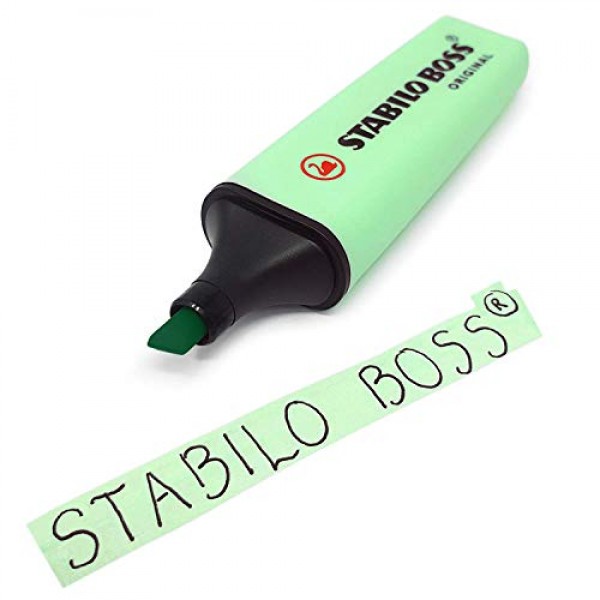 STABILO BOSS 오리지널 파스텔 하이라이터 마커 펜 - 6개 풀 세트 + 라일락 헤이즈
