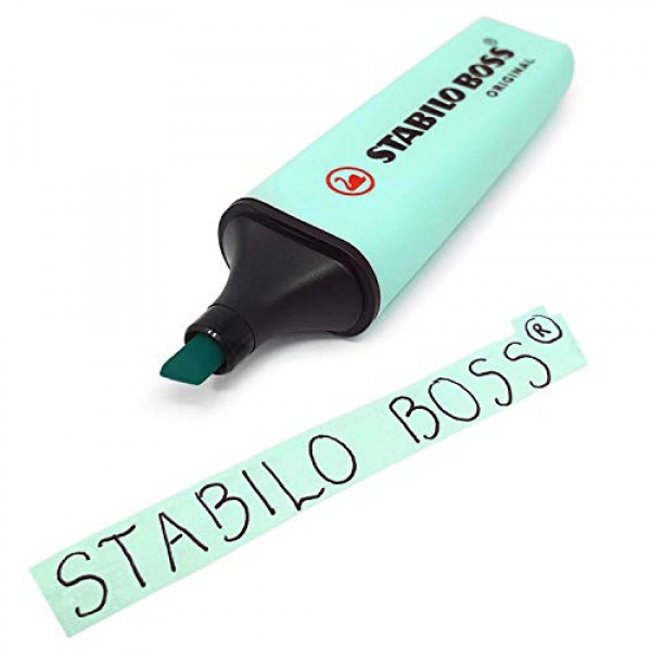 STABILO BOSS 오리지널 파스텔 하이라이터 마커 펜 - 6개 풀 세트 + 라일락 헤이즈