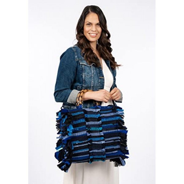 Tamaris Shopper Lotta 32360 여성용 스트라이프 핸드백