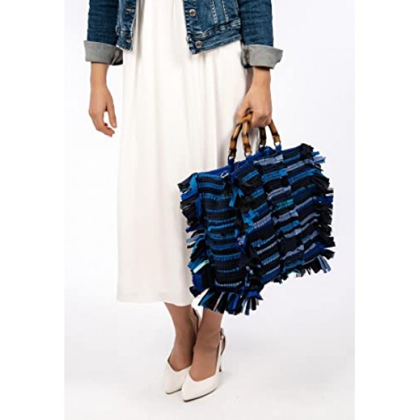 Tamaris Shopper Lotta 32360 여성용 스트라이프 핸드백