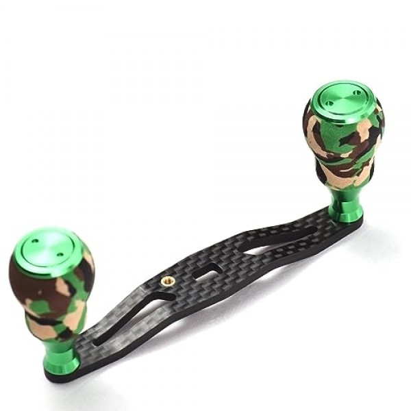 LIXADA 탄소 Baitcasting 트롤링 릴 핸들 왼쪽 오른쪽 초경량 낚시 릴 크랭크 탄소 섬유 낚시 릴 핸들 크랭크 액세서리