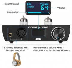 HiFi 진공관 헤드폰 앰프 홈 밸런스드 XLR 밸브 튜브 헤드폰 앰프