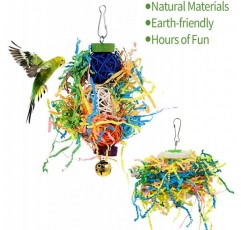 Heyu-lotus 5 pcs 새 촙 장난감 새 앵무새 씹기 매달려 장난감 앵무새 케이지 액세서리 작은 앵무새 cockatiel budgie 핀치