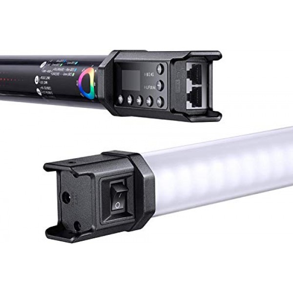 GODOX TL60 RGB 튜브 조명, CRI 96 TLCI 98, 색온도 2700K~6500K, 100% 밝기(LUX), 39 FX 효과, 2.4G 무선, APP 제어/DMX 제어 지원(2PCS)