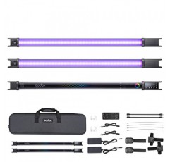 GODOX TL60 RGB 튜브 조명, CRI 96 TLCI 98, 색온도 2700K~6500K, 100% 밝기(LUX), 39 FX 효과, 2.4G 무선, APP 제어/DMX 제어 지원(2PCS)