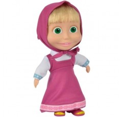 심바 - 마샤와 곰, 109301016009, 3세, 인형 세트 23 cm, 부드러운 몸과 봉제 곰 43 cm, 다리 있음