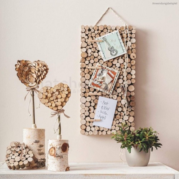 matches21 자작나무줄기 나무줄기 스트레이트 컷 - 나무줄기 천연소재 DIY 수공예 재료 - 각 1개. 높이 약 30cm