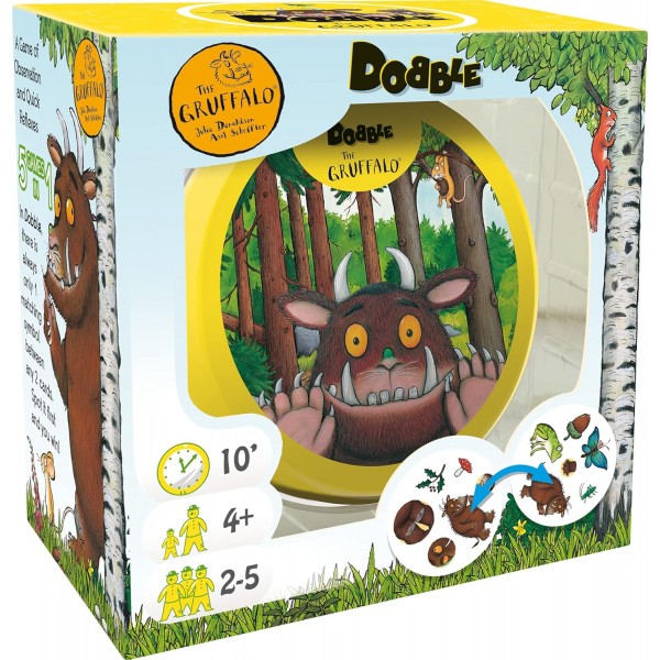 Asmodee , Dobble Gruffalo, 카드 게임, 6세 이상, 2-8인용, 플레이 시간 15분 d. 도블 키즈 Grüffelo