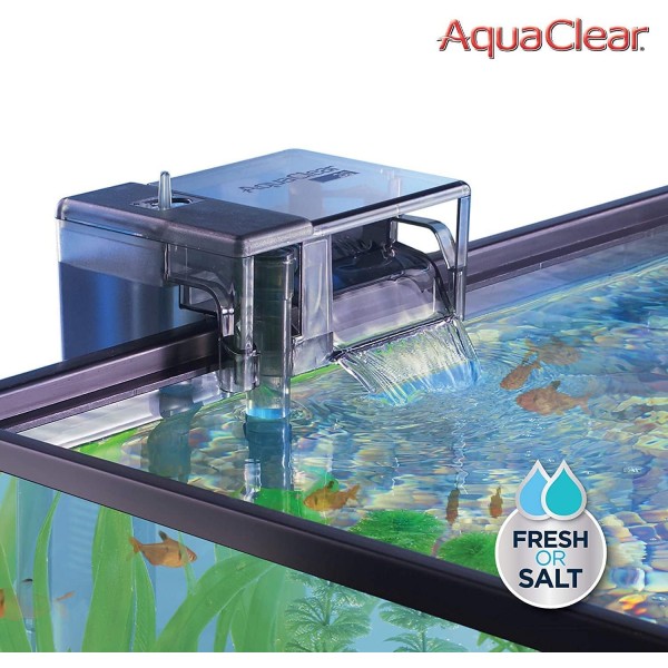 AquaClear Power Filter 30 수족관 외부 필터 클립온 필터, 38L ~ 114L, 6W 수족관용