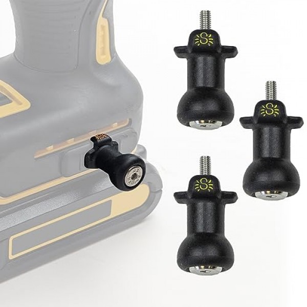 스파이더 도구 홀스터 - 드릴 핀 - 3개 팩 - 모든 브랜드 파워 드릴 및 드라이버 측면에 제공된 나사로 부착 - 스파이더 도구 홀스터 및 도구 도크와 쌍