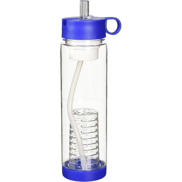 Basily YNF7557 과일 인퓨저 물병 블루가 포함된 급수 필터 병