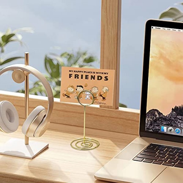 테이블 번호 홀더 20Pcs - 3.35인치 장소 카드 홀더 테이블 번호는 결혼식 파티 졸업 리셉션 레스토랑 홈 센터피스 장식 사무실 메모 사진 사진(골드)을 나타냅니다.