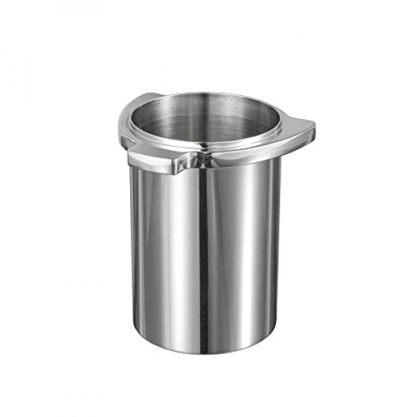 53.4mm 도징 컵, 그라인더 트리거 버튼이 있는 Pavant 304 스테인레스 스틸 에스프레소 도징 컵은 Breville Barista Express 및 54mm Breville Portafilters에 적합합니다.