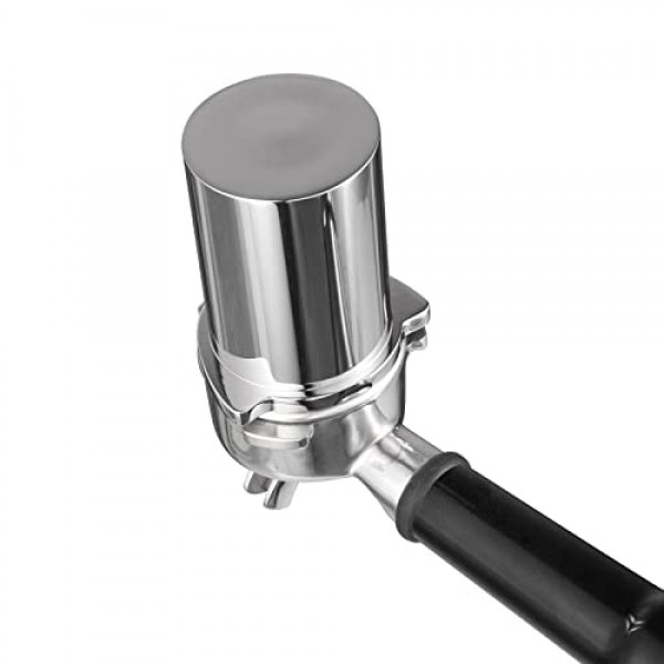 53.4mm 도징 컵, 그라인더 트리거 버튼이 있는 Pavant 304 스테인레스 스틸 에스프레소 도징 컵은 Breville Barista Express 및 54mm Breville Portafilters에 적합합니다.