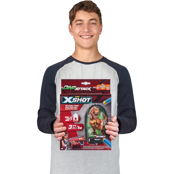 ZURU X-SHOT 4862 공룡 공격 팽창식 표적