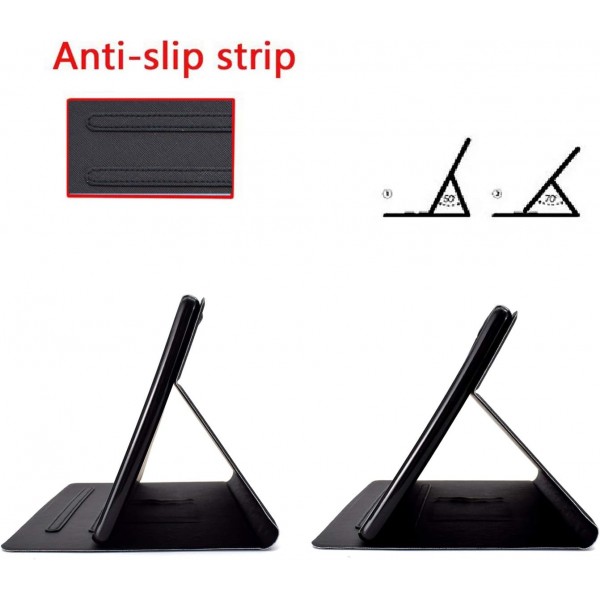 Lspcase 갤럭시 탭 A 10.1 인치 2019 케이스 PU 가죽 플립 케이스 커버 삼성 갤럭시 탭 A 10.1 SM-T510 / SM-T515 Baby Elephant 용 카드 슬롯이있는 마그네틱 스탠드 백 태블릿 보호 케