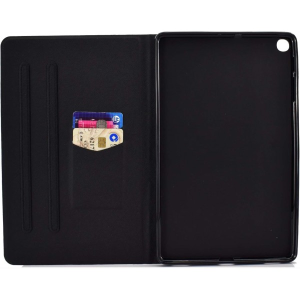 Lspcase 갤럭시 탭 A 10.1 인치 2019 케이스 PU 가죽 플립 케이스 커버 삼성 갤럭시 탭 A 10.1 SM-T510 / SM-T515 Baby Elephant 용 카드 슬롯이있는 마그네틱 스탠드 백 태블릿 보호 케