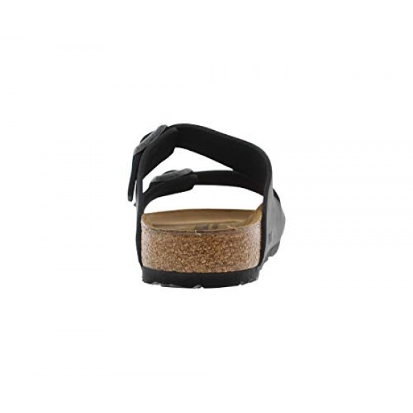 Birkenstock 남녀공용 애리조나 샌들, 블랙 오일드 가죽, 46 M EU