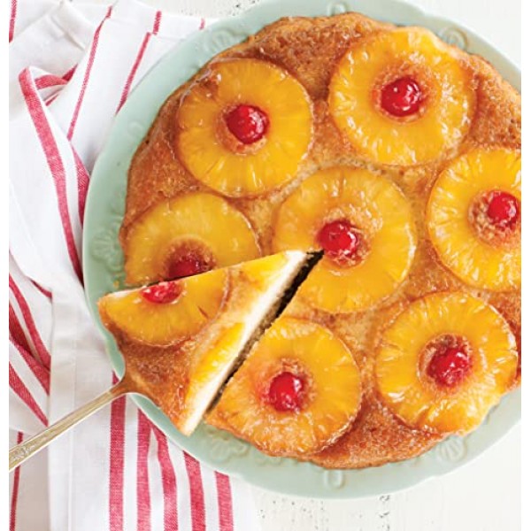 Nordic Ware 케이크 팬 파인애플 거꾸로 뒤집기, 8컵, 바다 유리