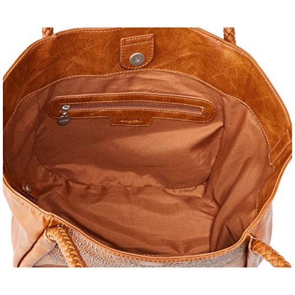 Desigual 여성용 PU 숄더백, 화이트, U EU, 화이트