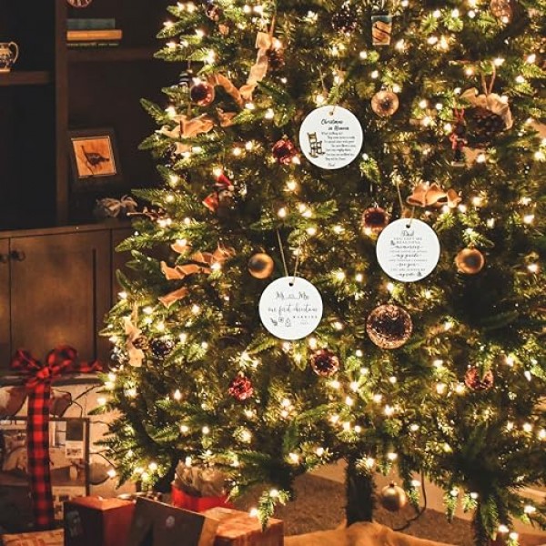 우리가 사랑하는 사람들은 떠나지 마세요 크리스마스 장식품 2023 엄마 아빠 아들 딸 슬픔 사별 기념 선물 기념 장식의 상실을 기념하여 기념 선물