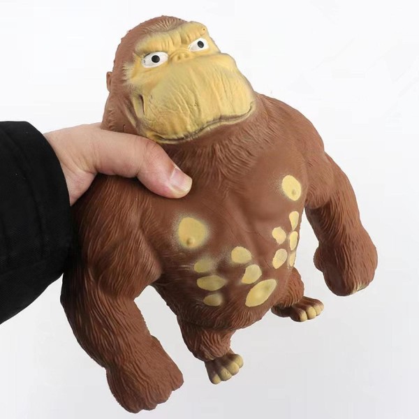 swirga 2023 Squishy Monkey Toy Tiktok for Kids and Adults, Decompress and Squeeze, Original Monkee Toy, Gorilla Stress Toy, Gorilla Figure Toys, Stress Relief Toys for Adults, 불안, 웃긴, 빨간색(대형)