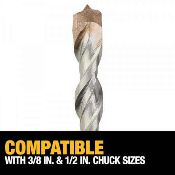 DEWALT 석조 드릴 비트 세트, 타악기, 콘크리트 및 블록, 7피스(DW5207)