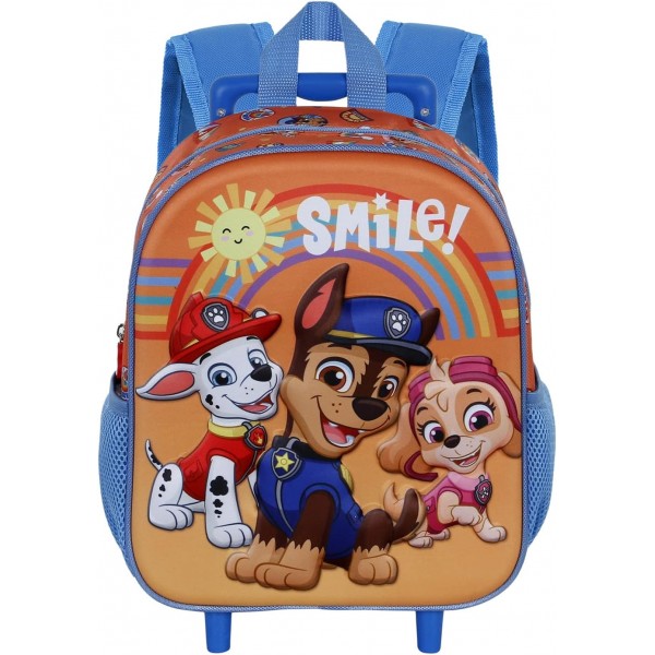 Paw Patrol Paweome-Small 3D Wheeled Backpack, 오렌지